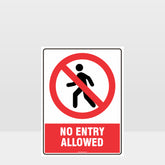 Custom Sign,Prohibition No Entry Allowed Sign